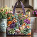 Handgemachte Tasche - Sukkulentengarten