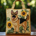 Sac Artisanal - Chien Allemand Fleuri