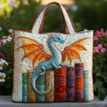 Gesteppte Tasche - Smaragd-Drache, Wächter der Bücher