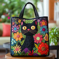 Sac matelassé - Chat noir magique