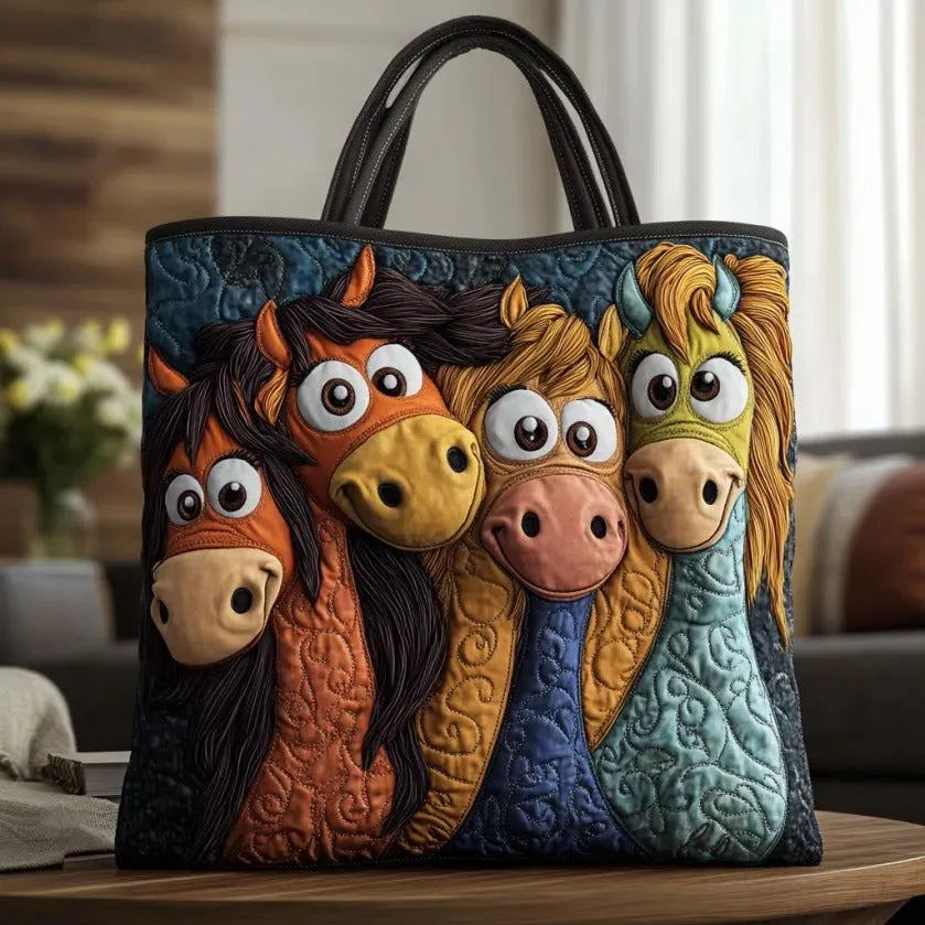 Artisanale Tasche - Verspieltes Pony