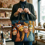 Artisanale Tasche - Verspieltes Pony